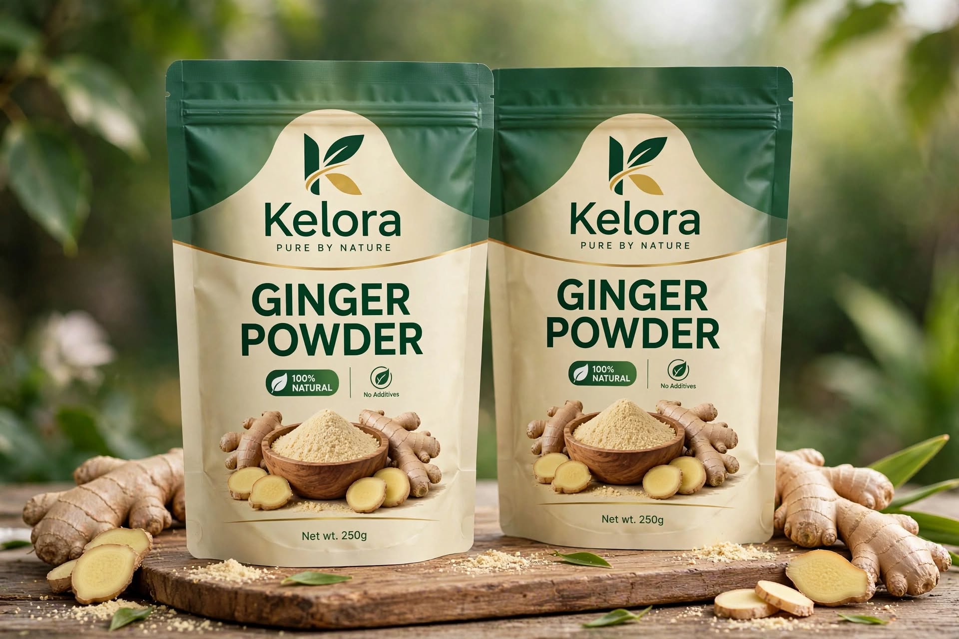 Fresh ginger roots piled — source crop for ginger powder