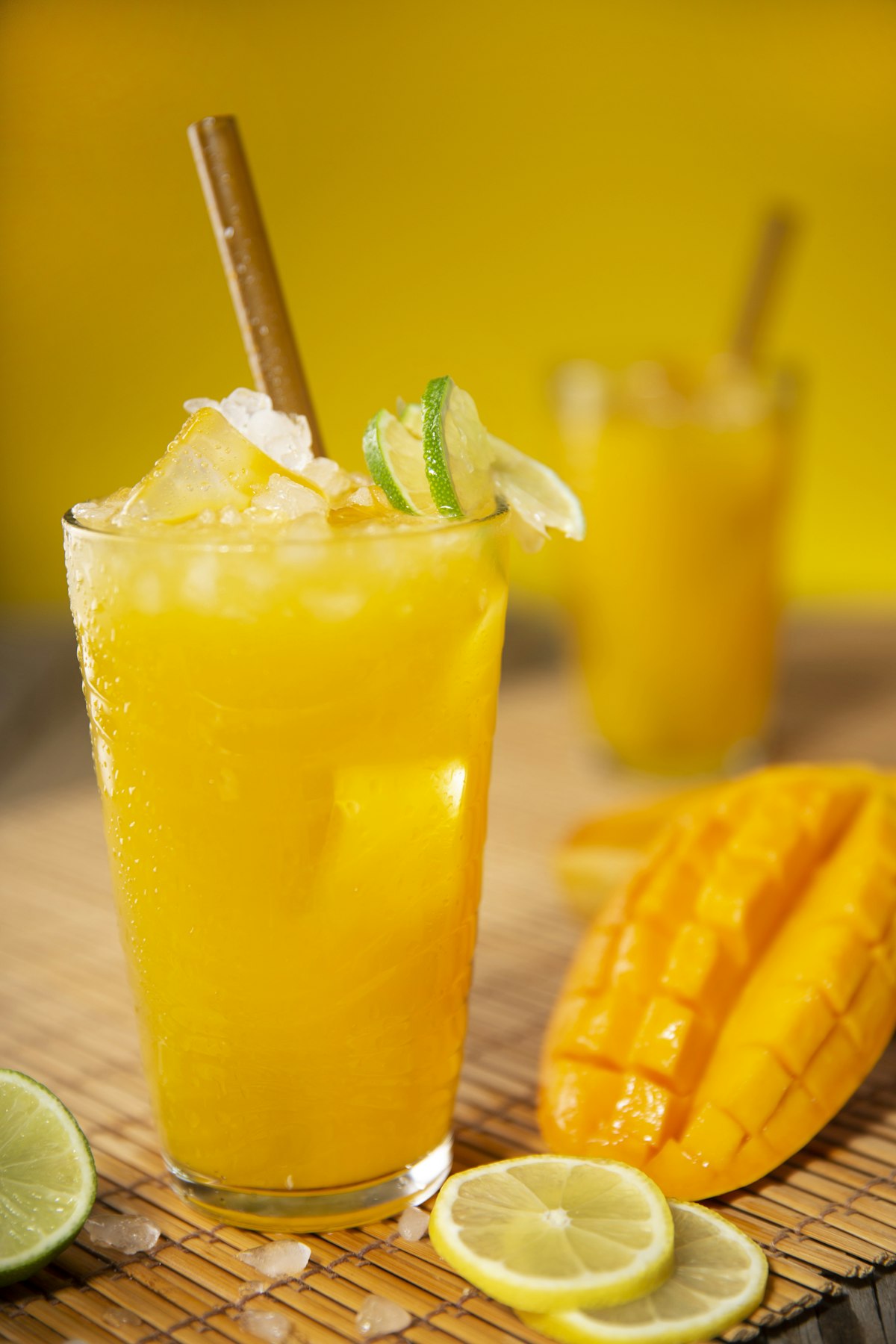 Mango Pulp (Alphonso/Totapuri) — Mango juice with cut mango